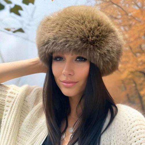 Velvet Frost Fluffy Hat