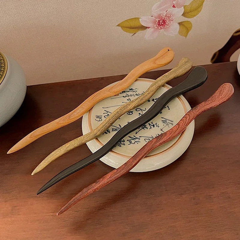 Natural Wood Wave Pin