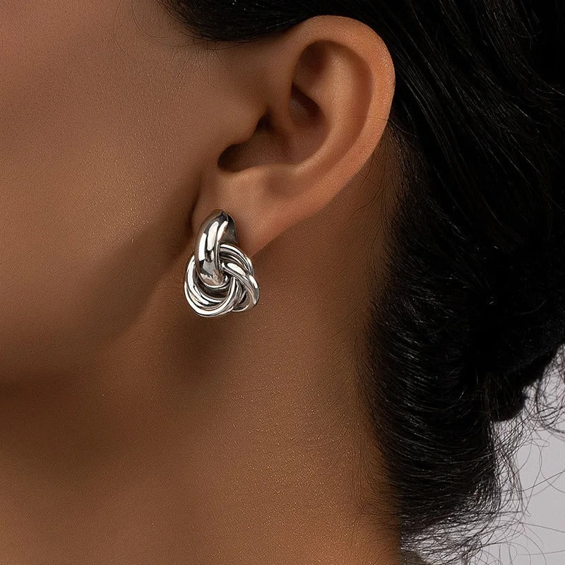 Aurora Knot Hoops