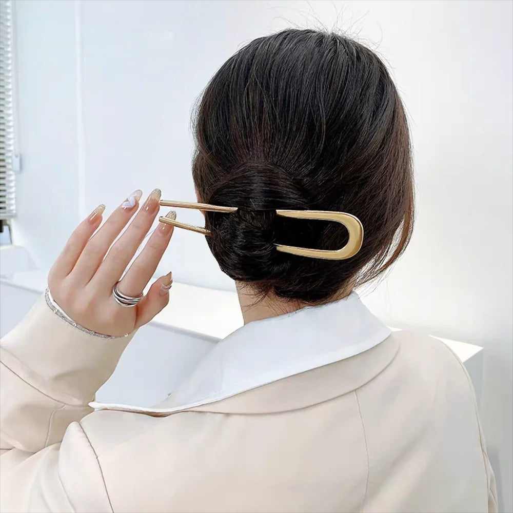 Sculpted Gold Hair Fork