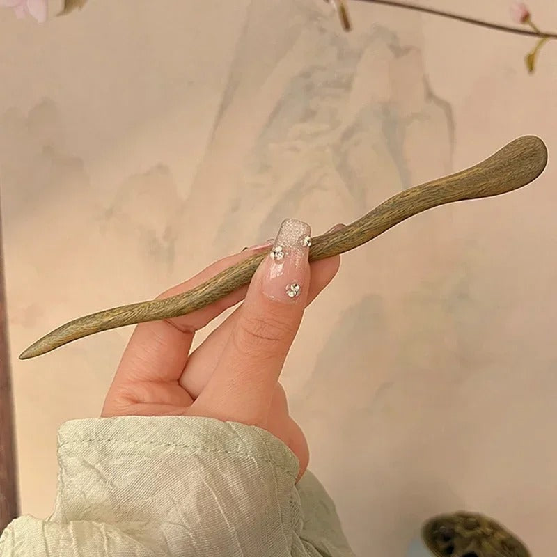 Natural Wood Wave Pin
