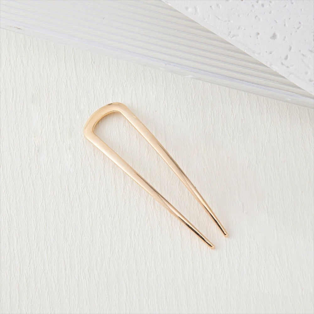 Sculpted Gold Hair Fork