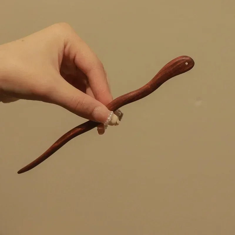 Natural Wood Wave Pin