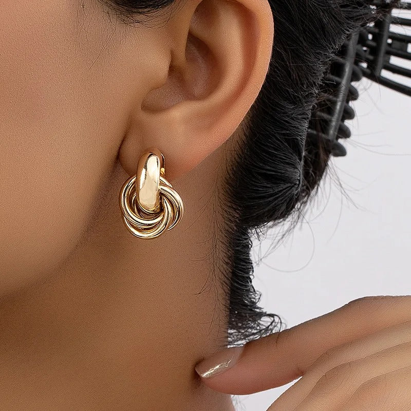Aurora Knot Hoops
